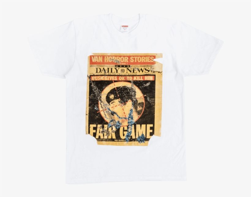 Image Of Supreme - Supreme Dash Snow Tee Xl White Su1146, transparent png download