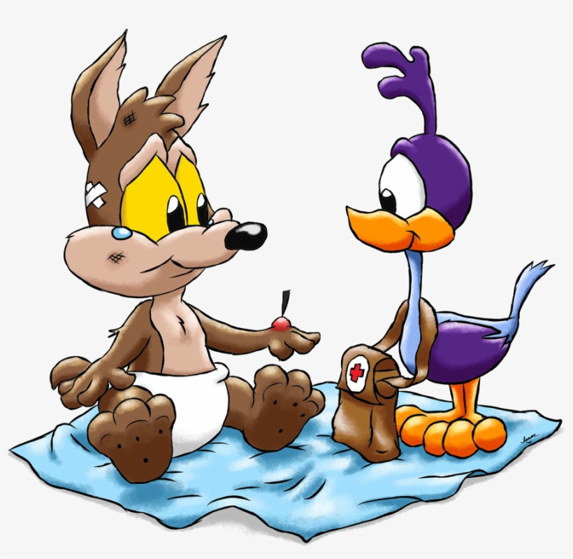 E Coyote Sfr - Coyote Luny Tunes Bebes, transparent png download