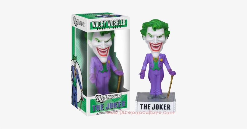 Funko Dc Universe Batman The Joker Wacky Wobbler Bobble - Funko Wacky Wobbler: Dc Comics, Joker, transparent png download