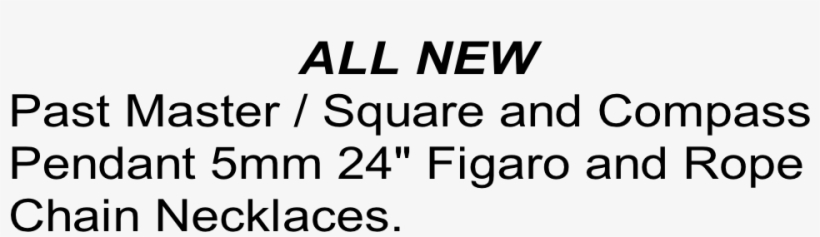 95 All New Past Master / Square And Compass Pendant - Rope Chain, transparent png download