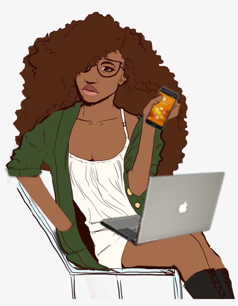 5 Blogs To Follow This October - Cartoon Black Pretty Girl, transparent png download