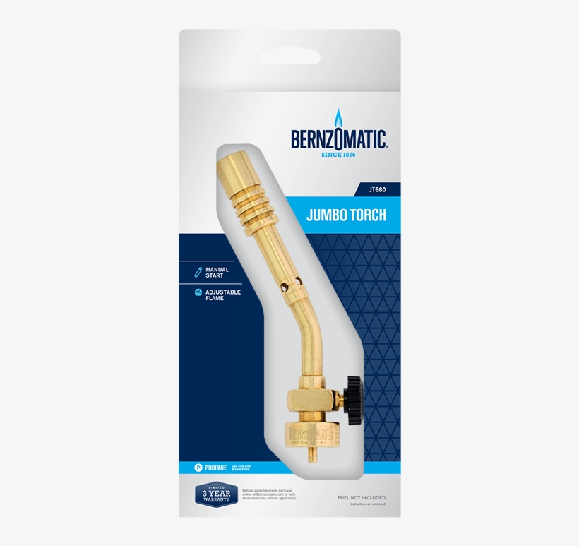 Bernzomatic Jt680 Torch 02 - Bernzomatic Basic Flame Torch, transparent png download