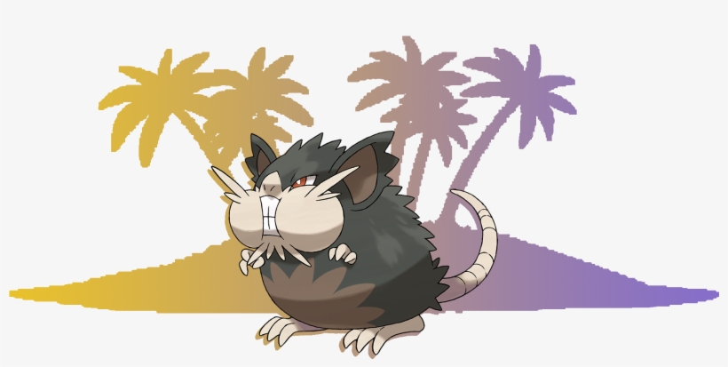 Regular Raticate Average From The Gen 1 Rate - Drawing, transparent png download
