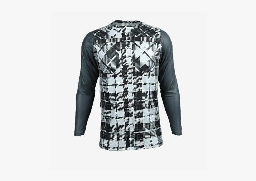 Custom Jersey Design Solid Sleeve Flannel - Plaid, transparent png download