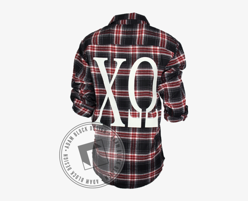 Chi Omega Flannel Long Sleeve - Plaid, transparent png download