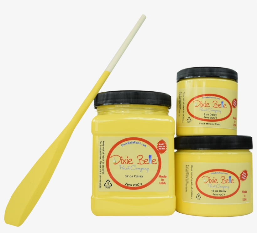 Daisy Chalk Mineral Paint Is A Bright Vibrant "sunshiney" - Dixie Belle Paint Company Chalk Finish Furniture Haint, transparent png download