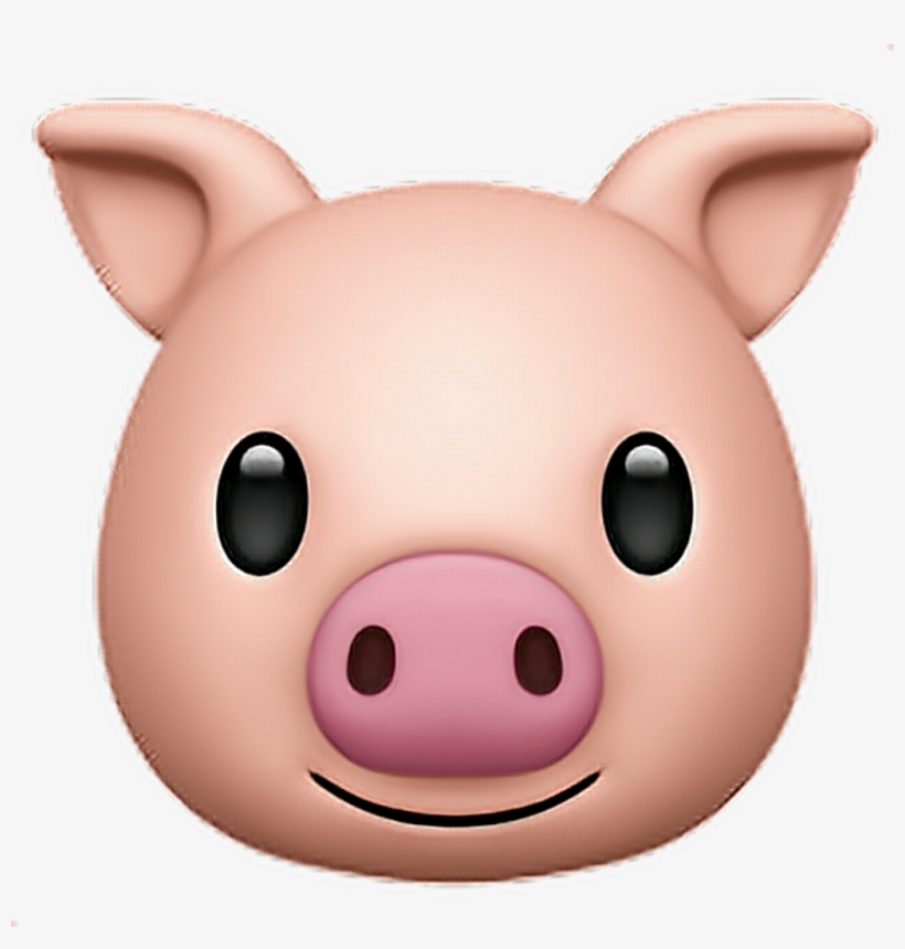 •pig Emoji 🐷 Pig Pink Emoji Emoticon Iphone Iphoneemoj - Iphone X Pig Animoji, transparent png download