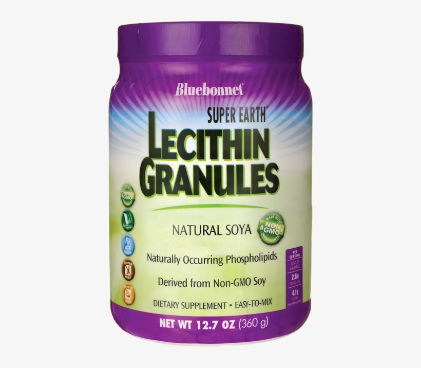 Bluebonnet Super Earth Non-gmo Lecithin, - Bluebonnet Nutrition Superearth Lecithin Granulas -, transparent png download