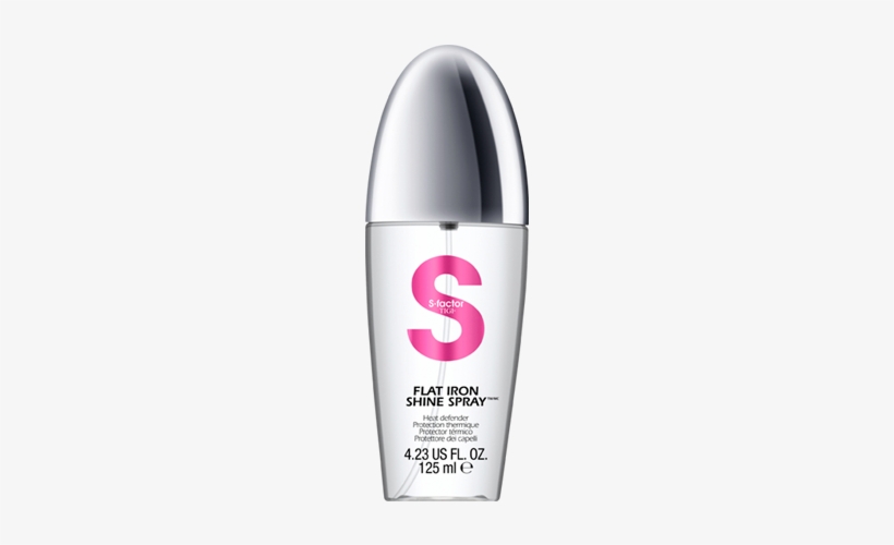 Flat Iron Shine Spray - Tigi S-factor Flat Iron Shine Spray (125ml), transparent png download