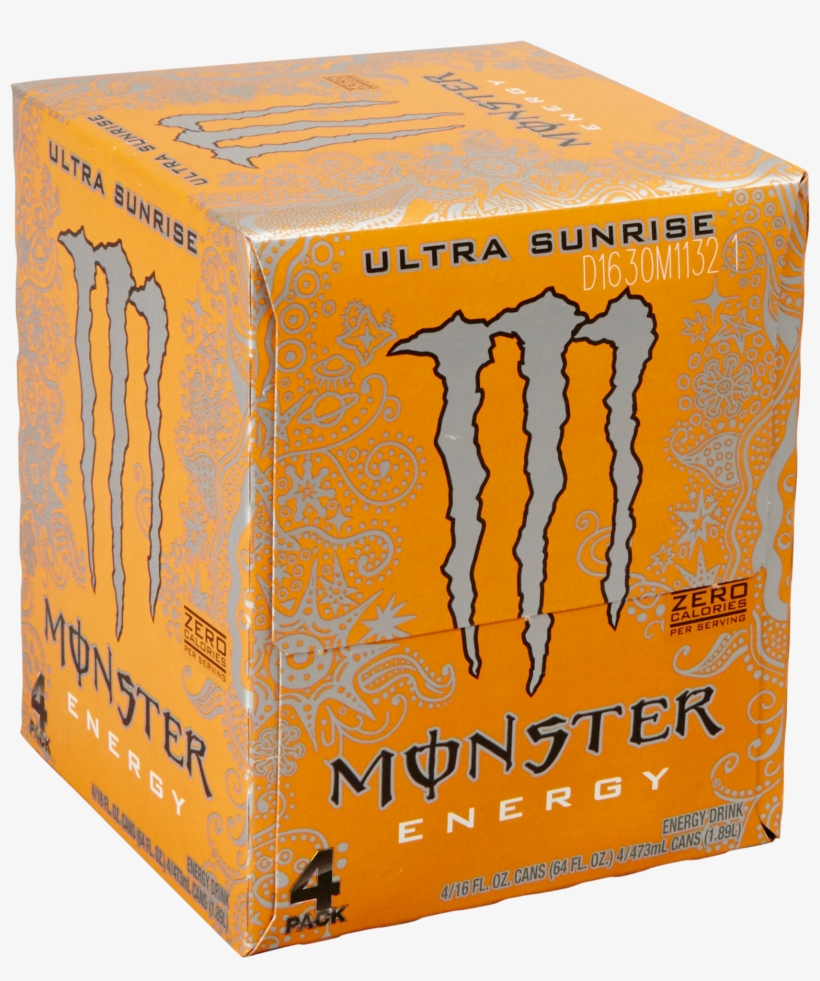 Monster Ultra Energy Drink, Sunrise, 16 Fl Oz, - Monster Energy Drink, transparent png download