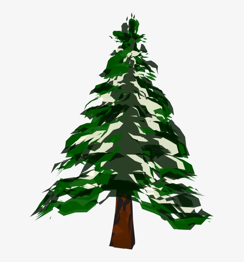 Winter Tree Clipart - Christmas Tree, transparent png download