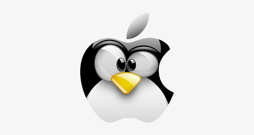 Apple Tux Penguin Art, Linux, Hockey, Clip Art - Apple Linux, transparent png download