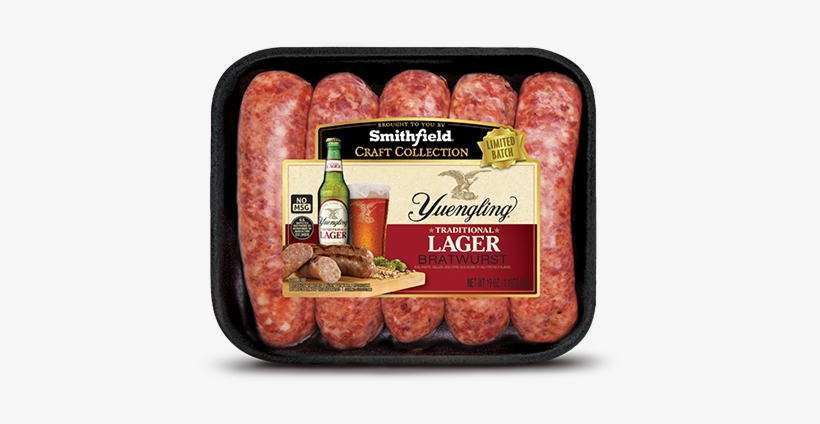 Yuengling Traditional Lager Bratwurst - Yuengling Brewery Traditional Lager - 24 Pack, 12 Fl, transparent png download