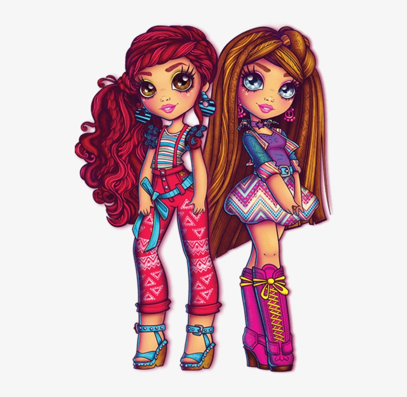 Two Sisters And Best Friends With Their Cousins Felicia - Vi And Va Valentina, transparent png download