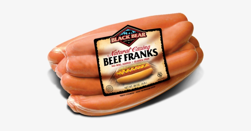 Blackbear Bratwurst- Regular - Black Bear Natural Casing Beef Franks, transparent png download