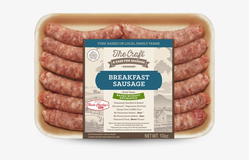 Breakfast Sausage Craft - Sausage Raised Without Antibiotics, transparent png download