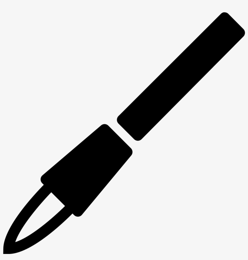 Calligraphy Brush Filled Icon - Imagen De Un Lapicero Animada, transparent png download