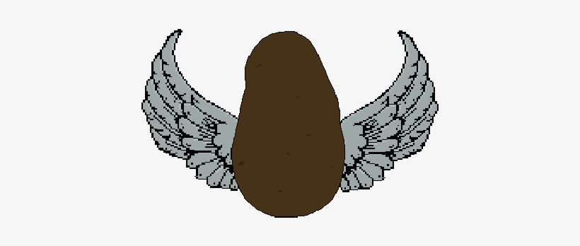 Potato With Wings - Illustration, transparent png download