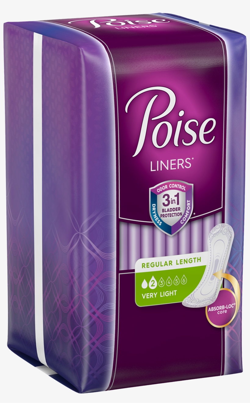 Poise Liners Package Left Thumb - Poise, transparent png download