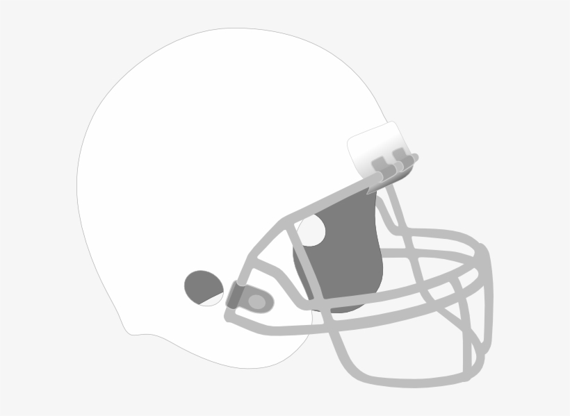 Football Helmet - White Football Helmet Clipart, transparent png download