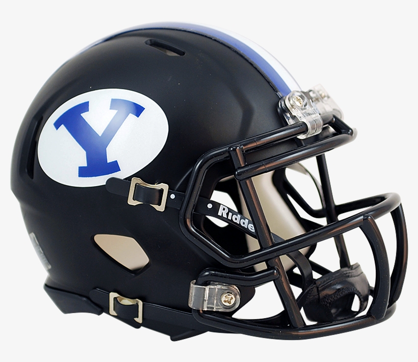 Byu Black Speed Helmet - Riddell Brigham Young Cougars Mini Speed Helmet - Black, transparent png download