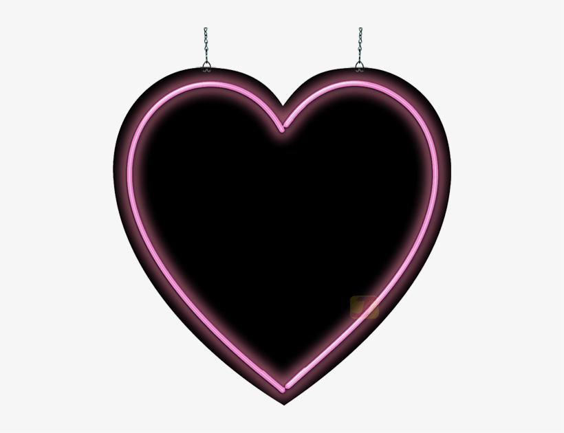 A Heart Neon Sign From Www - Neon, transparent png download