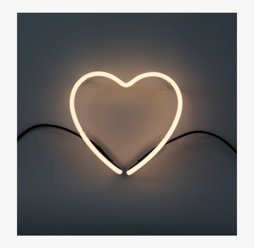 Seletti Neon Font Neon Lamp Shaped Cm - Nástěnná Neonová Písmena Neon Art ( Srdce ), transparent png download