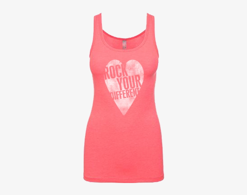 I Heart Ryd Jersey Tank Neon Pink - Pink, transparent png download