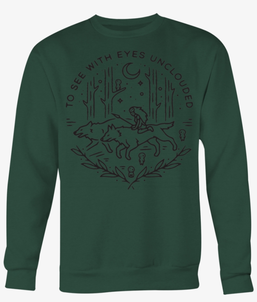 Princess Mononoke To See With Eyes Unclouded T-shirt - Sweater, transparent png download