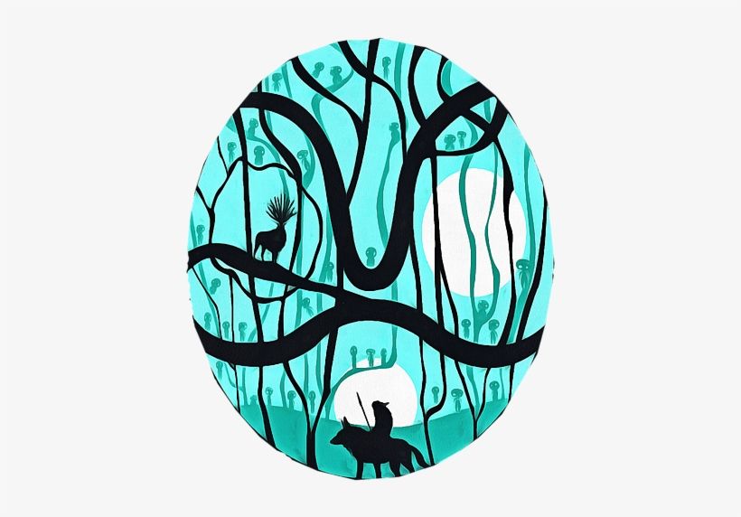 Bleed Area May Not Be Visible - Princess Mononoke Silhouette, transparent png download