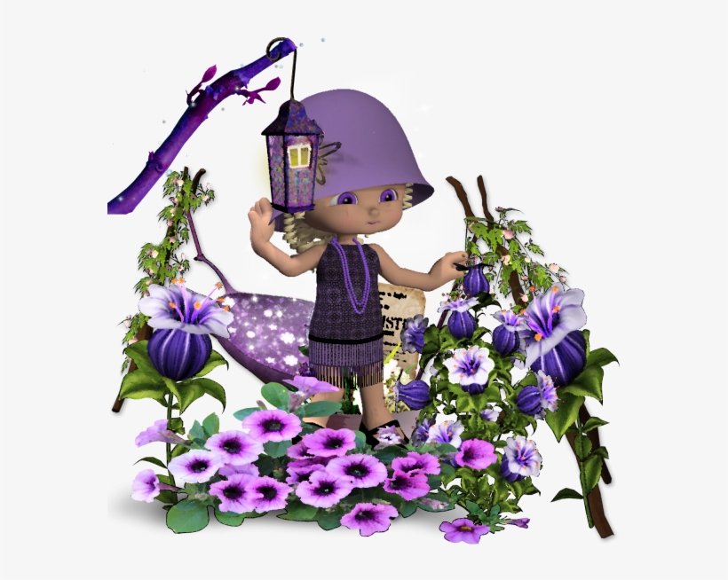 Gumdrop Flapper In Lilac - Bouquet, transparent png download