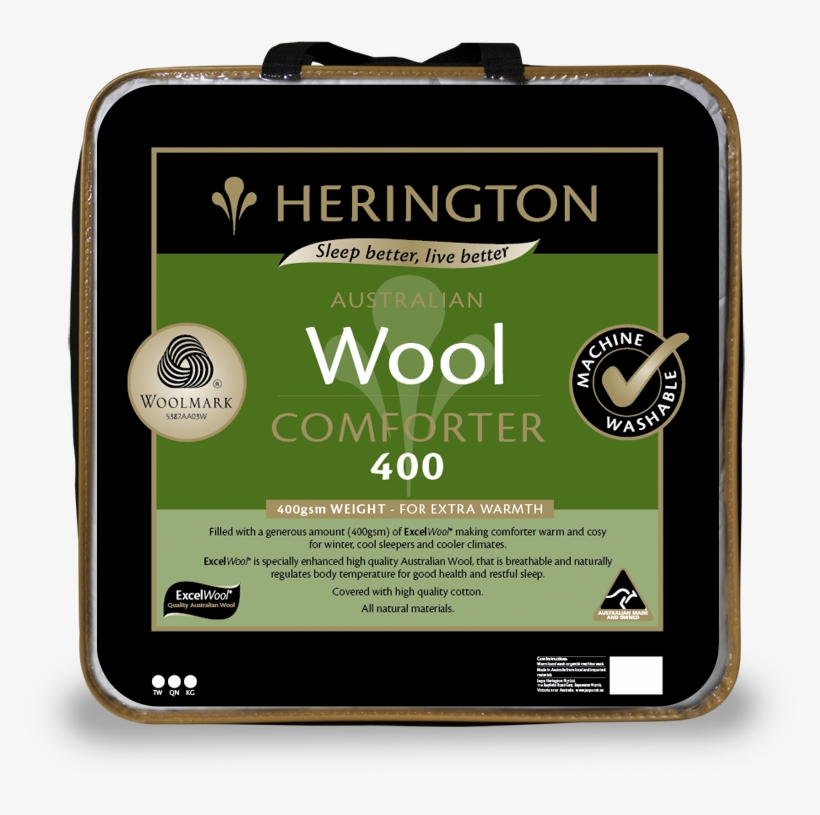 /products/herington Washable Wool 400 - Herington Microfibre Single Quilt, transparent png download
