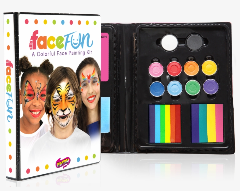 Deluxe Rainbow Party Silly Face Fun Kit - Silly Farm Face Fun Kit - Deluxe Rainbow, White, transparent png download