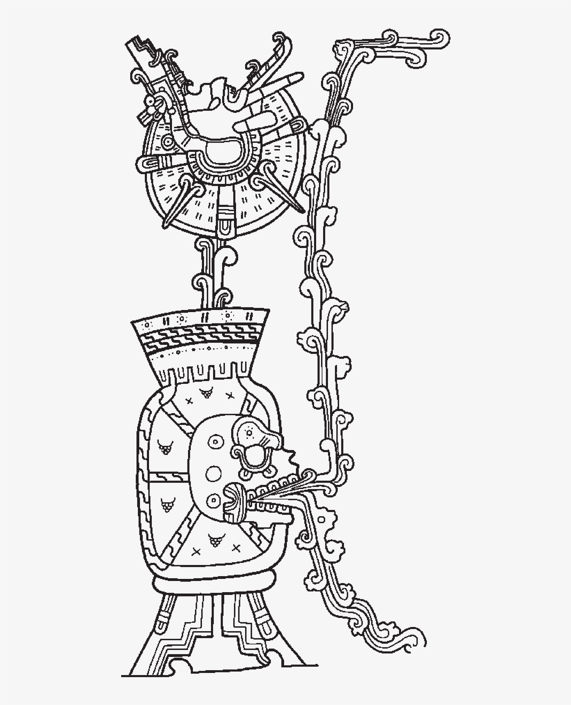 Detail Of Postclassic Mural Painting From Santa Rita, - Santa Rita, Corozal, transparent png download