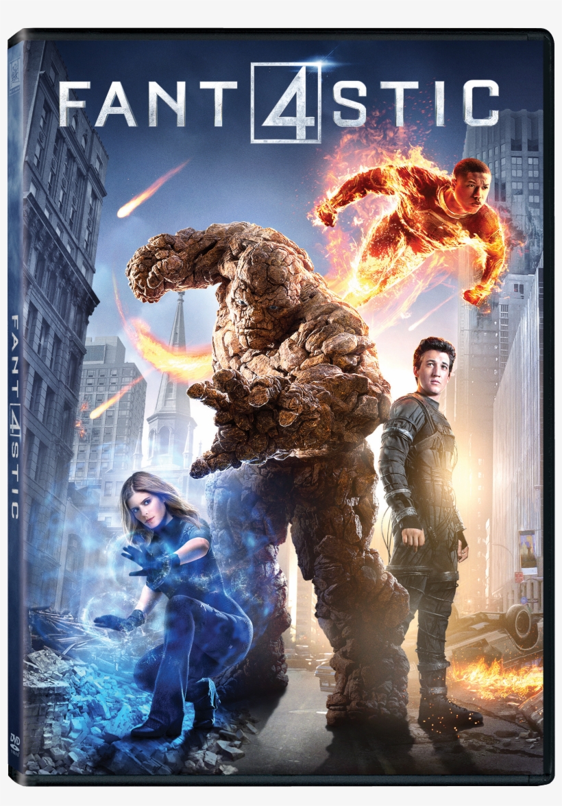 Dvd Spine - Fantastic Four Dvd 2015, transparent png download