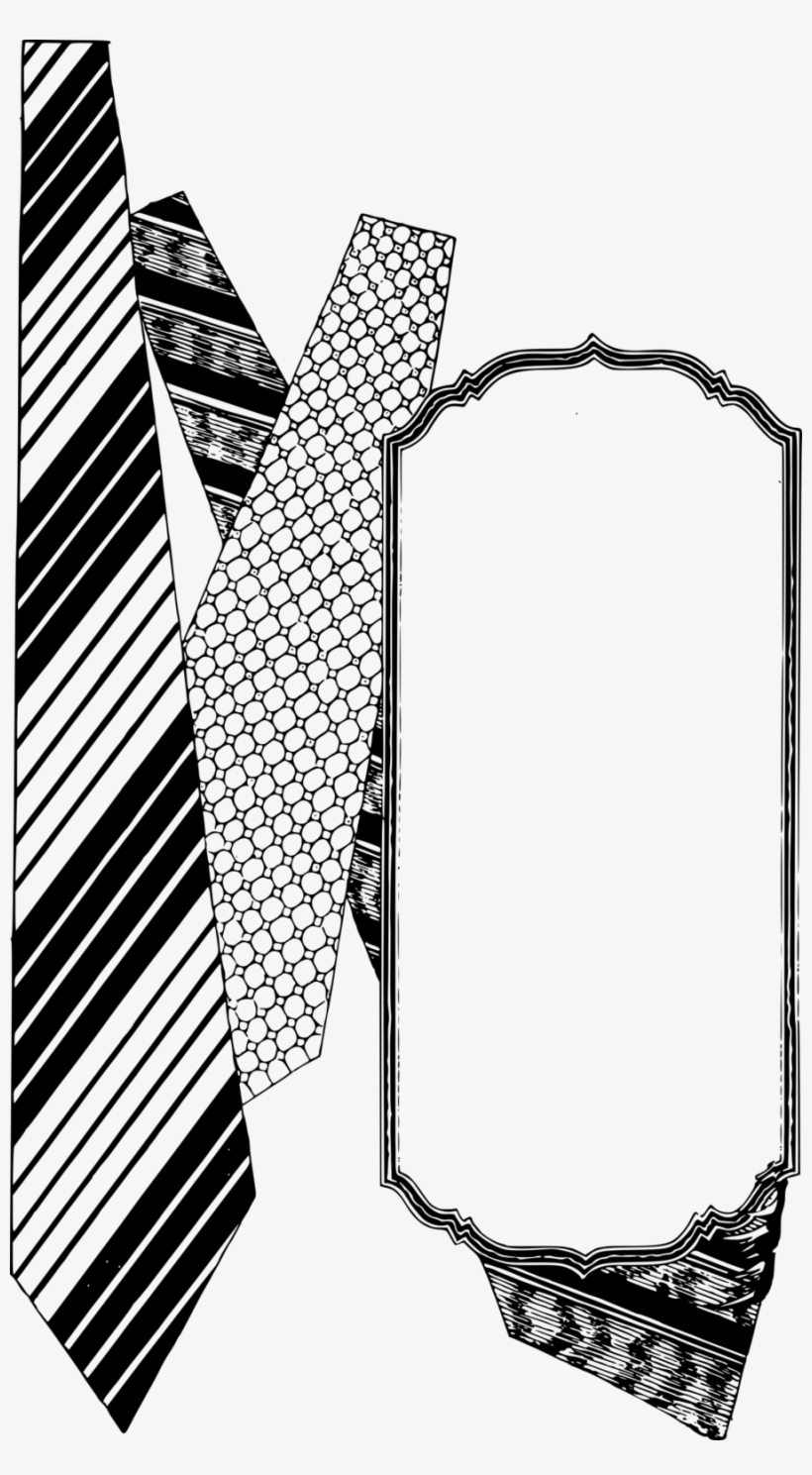 Monochrome Photography Clipart Necktie Line - Clip Art, transparent png download