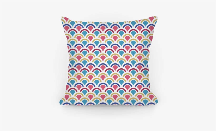 Mermaid Scales Pattern Pillow - Pillow, transparent png download