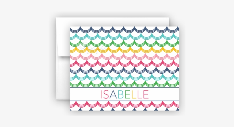 Rainbow Mermaid Scales B Thank You Cards Note Card - Construction Paper, transparent png download