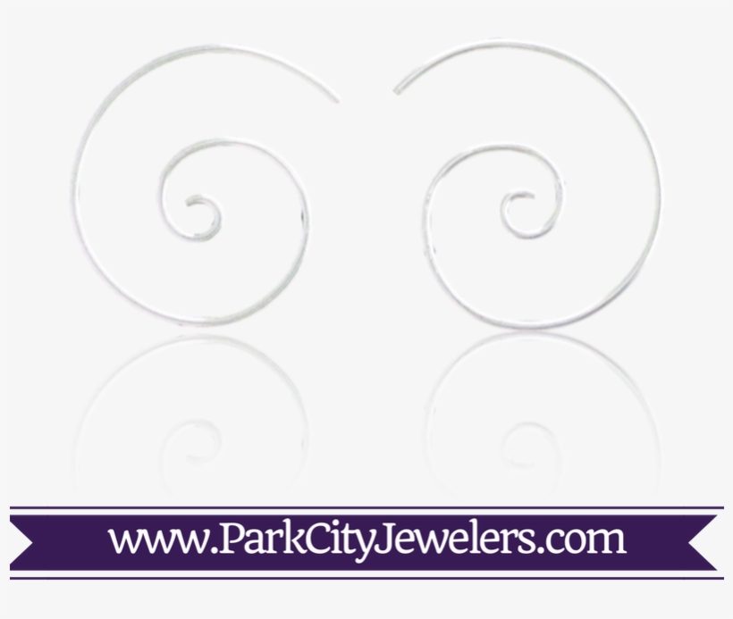 Sterling Silver Swirl Hoop Earrings - Pave Diamond Snowflake Earrings, transparent png download