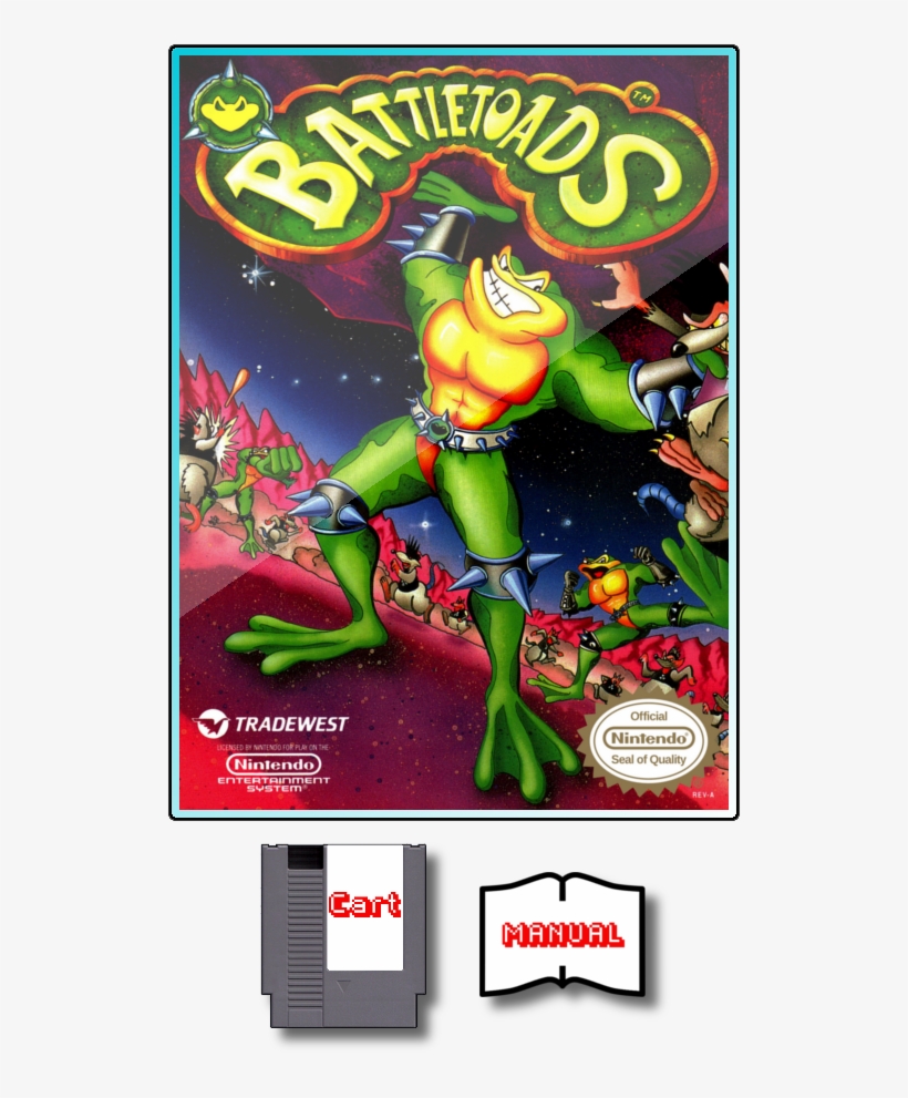 For Sale - Battletoads - Nes - Battletoads Nes Box, transparent png download