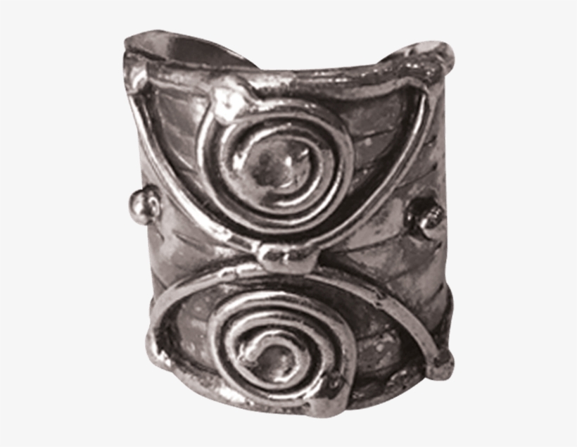 Antique Silver Swirl Cuff Ring - "antique Silver Swirl Cuff Ring", transparent png download