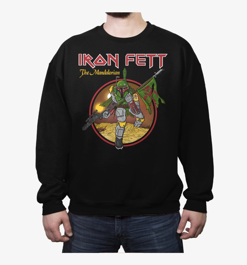 The Mandalorian - Crew Neck - Crew Neck - Ript Apparel - Cool Long Sleeve Men Shirt, transparent png download