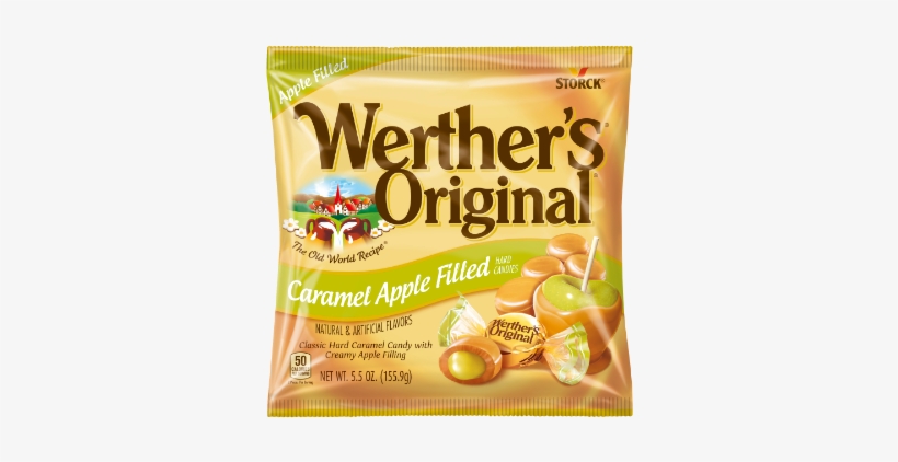 Caramel Apple Filled - Werther's Original Caramel Filled Hard Candy, transparent png download