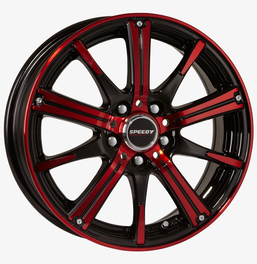 Rimfire Gloss Black/candy Apple Red - Red Candy Black Wheel, transparent png download