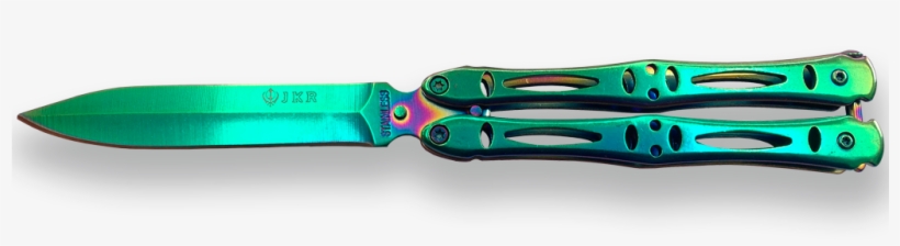 Butterfly Knife Jkr, Stainless Steel 10,5 Cm Blade - Puno, transparent png download