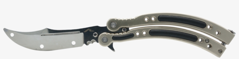 Chrome Butterfly Trainer - Butterfly Knife, transparent png download