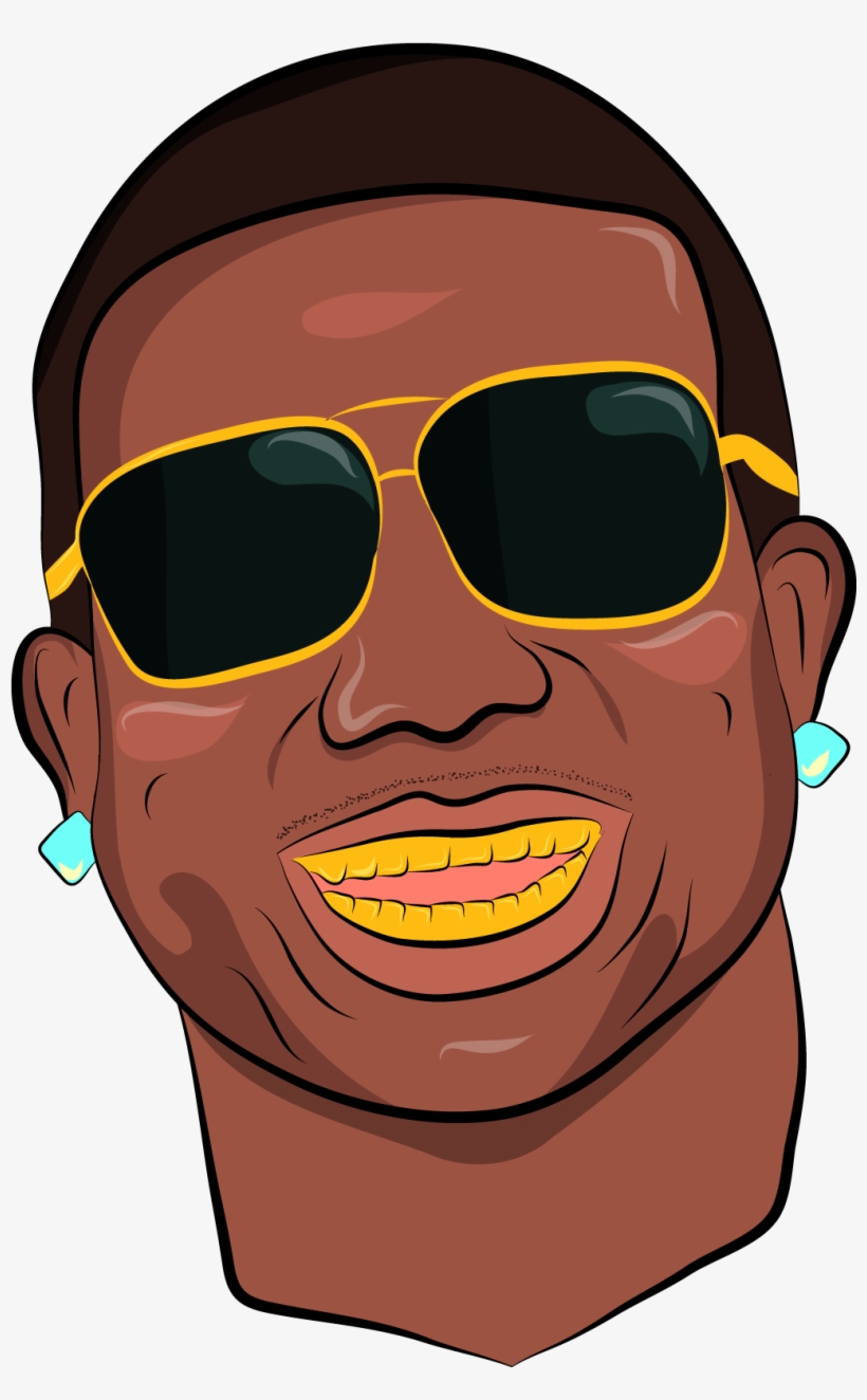 Graphic Royalty Free Library Gucci Mane Deezer Cartoon - Gucci Mane Clip Art, transparent png download