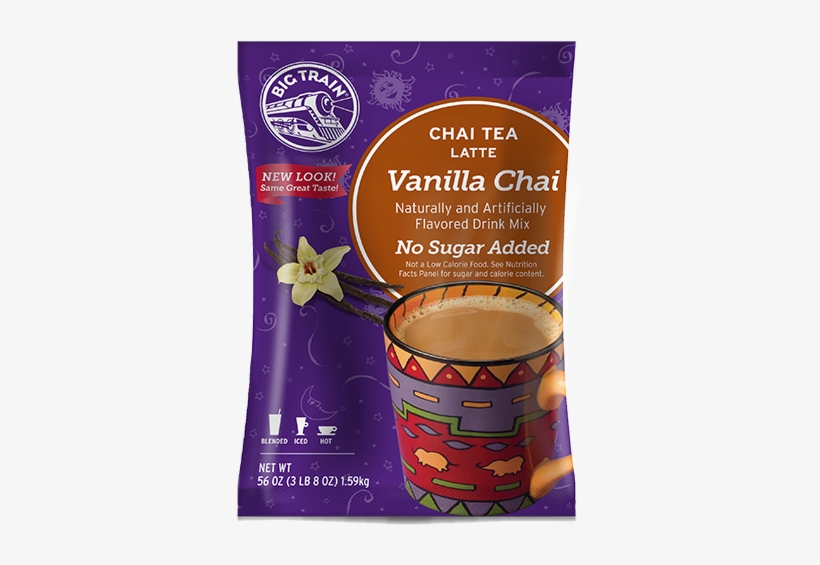 Big Train Vanilla No Sugar Added Chai Tea - Big Train Chai 3.5 Lb Bag - No Sugar Added Vanilla, transparent png download