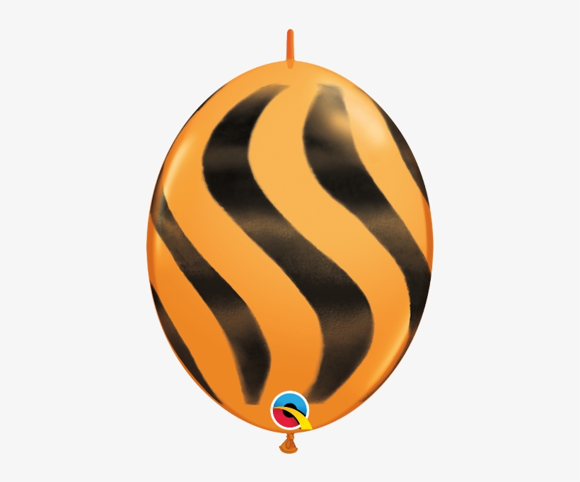 Includes Bag Of 50 Quick Link 12" Latex Balloons - Qualatex Quick Link Swirl Spray Wavy Stripes Latex, transparent png download