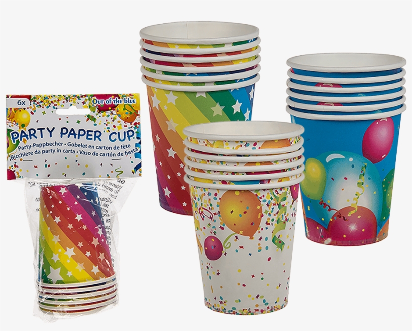 Out Of The Blue Party-pappbecher Ca 250ml, transparent png download